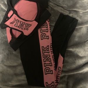 Victoria secret pink yoga set